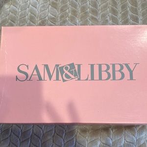 Sam & Libby wedge sandals Sz 6 - nude color. Used 1x.